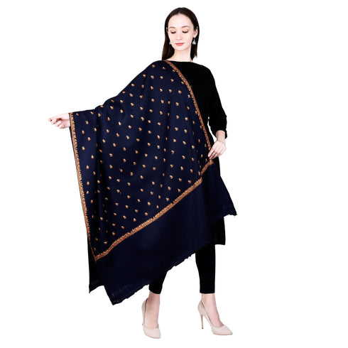 Women's Hand Embroidered Wool Shawl